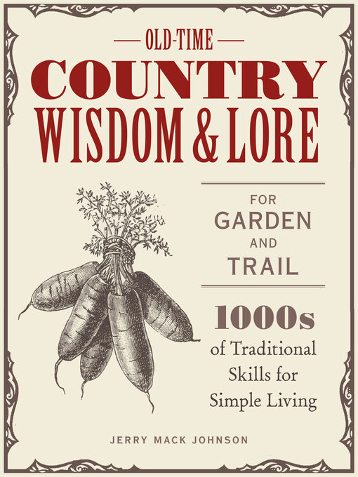 Cover image for Old-Time Country Wisdom and Lore for Garden and Trail